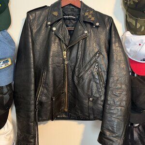 Vintage AMF Harley Davidson Leather Jacket: Men's Medium (Reg 38)